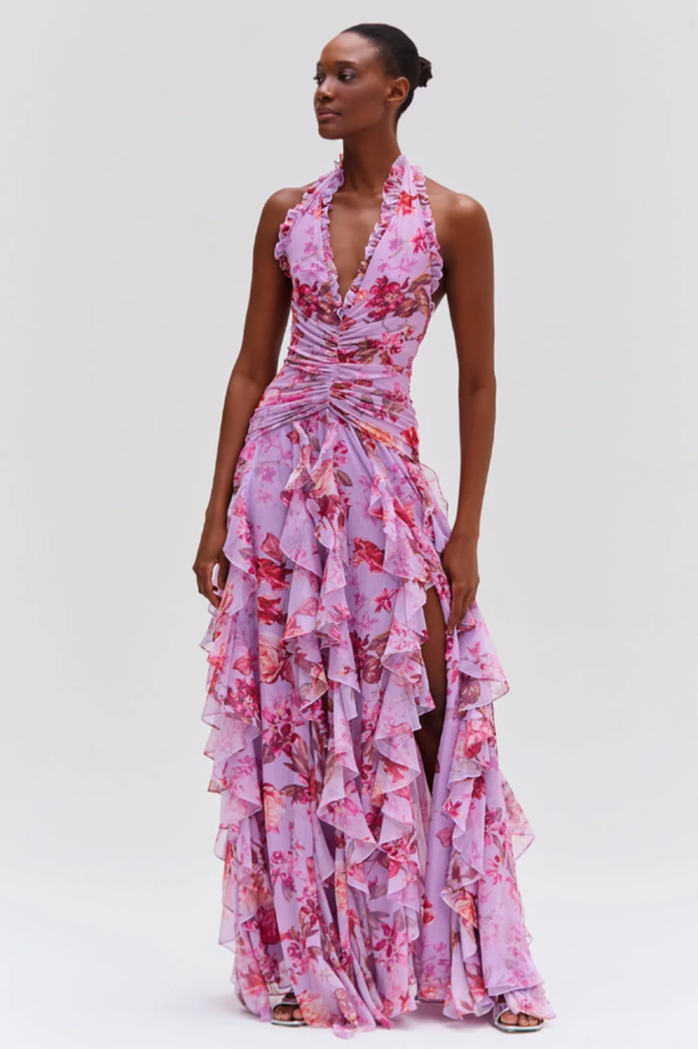 Paloma Ruffled Halter Maxi Dress | Dress In Beauty