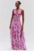 Paloma Ruffled Halter Maxi Dress | Dress In Beauty