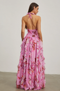 Paloma Ruffled Halter Maxi Dress | Dress In Beauty