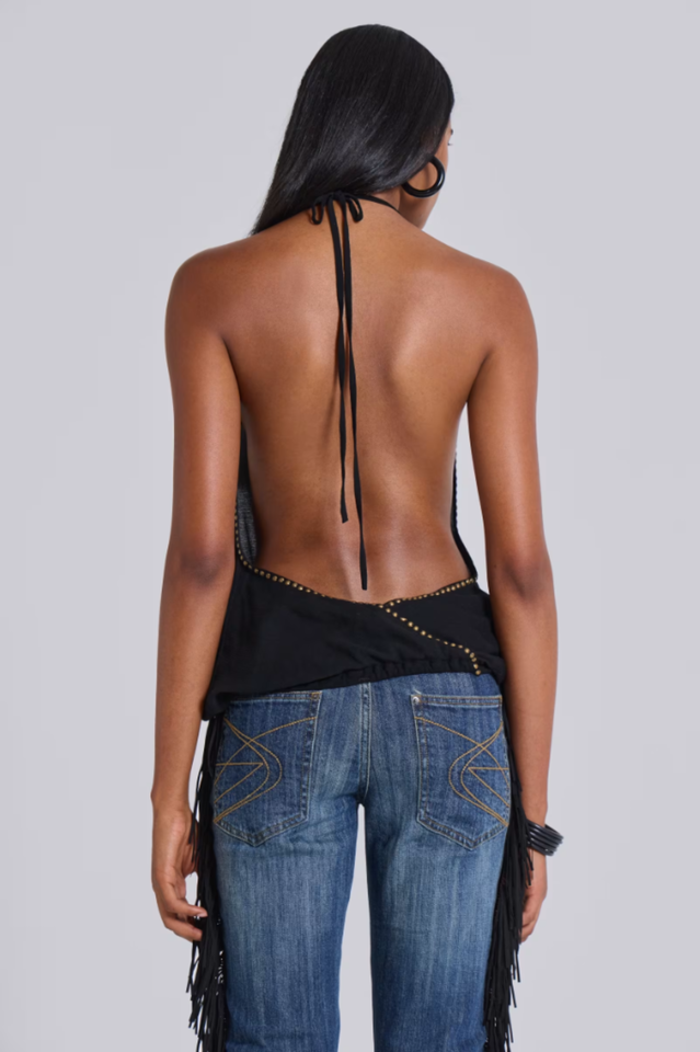 Tatiana Backless Studded Top | Dress In Beauty