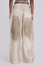 Sand Oil Wash Colossus Jeans - WEUXS
