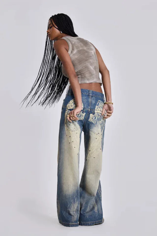 Wide Leg Denim Jeans Secondary image