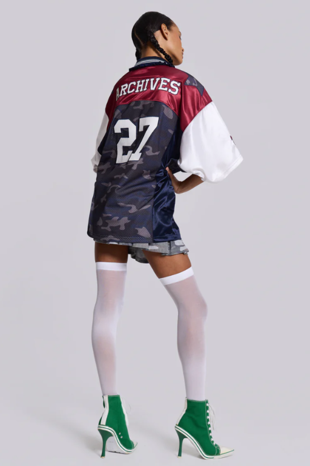 Touchdown Collar Football Shirt | Dress In Beauty