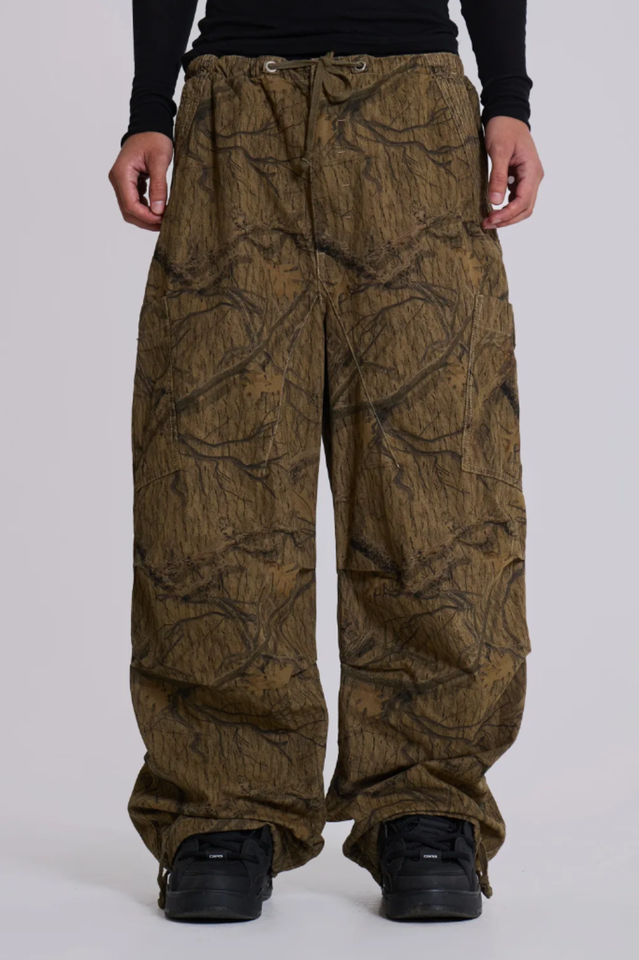 Forest Camo Parachute Pants | Dress In Beauty