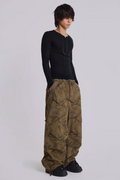 Forest Camo Parachute Pants | Dress In Beauty