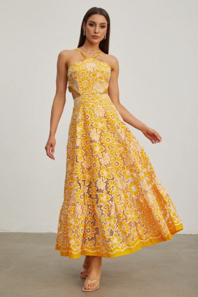 Michaelia Cut Out Halter Dress | Dress In Beauty