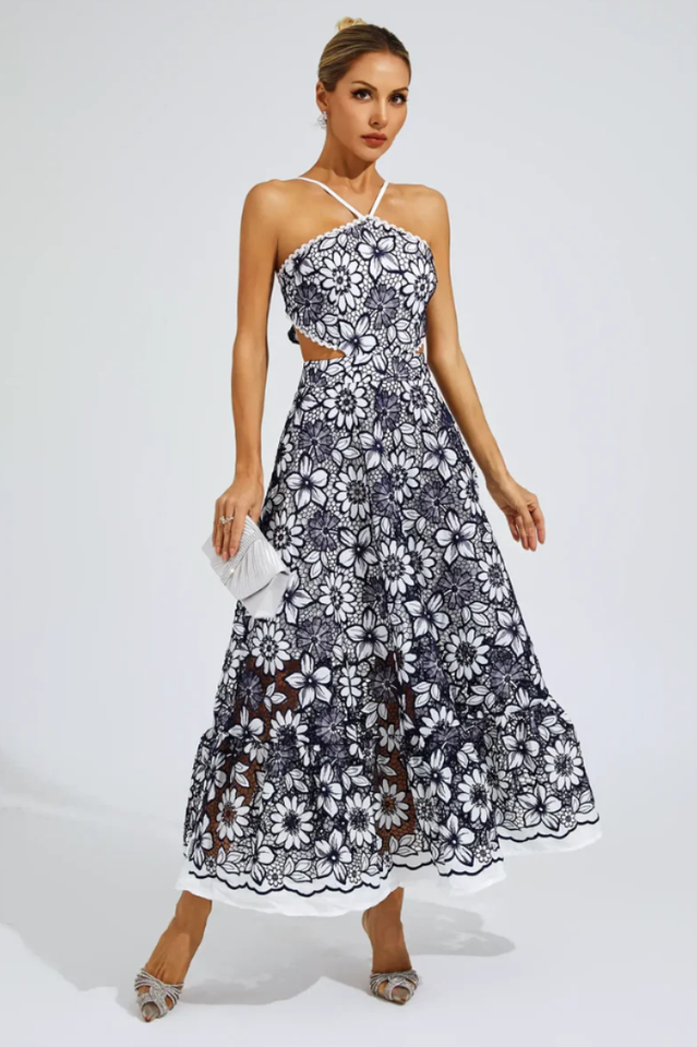 Michaelia Cut Out Halter Dress | Dress In Beauty