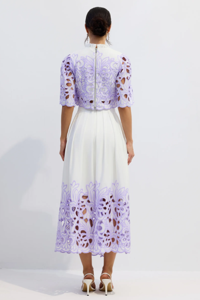 Kelly Floral Embroidered Set | Dress In Beauty