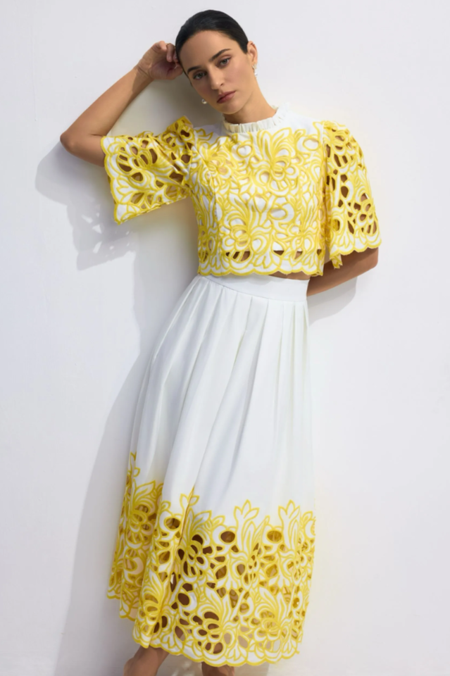 Kelly Floral Embroidered Set | Dress In Beauty