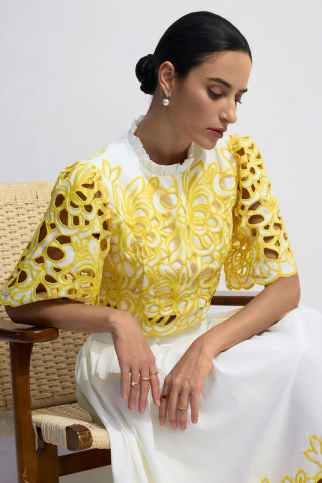 Kelly Floral Embroidered Set | Dress In Beauty