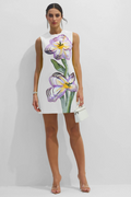 Vera Floral Applique Sleeveless Mini Dress | Dress In Beauty