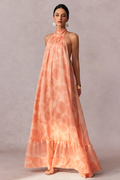Stephanie Printed Halter Neck Maxi Dress | Dress In Beauty