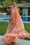 Stephanie Printed Halter Neck Maxi Dress | Dress In Beauty