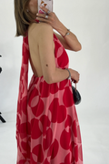 Stephanie Printed Halter Neck Maxi Dress | Dress In Beauty