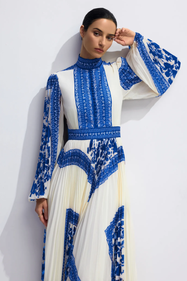 Melvina Floral Print Pleated Maxi Dress | Dress In Beauty