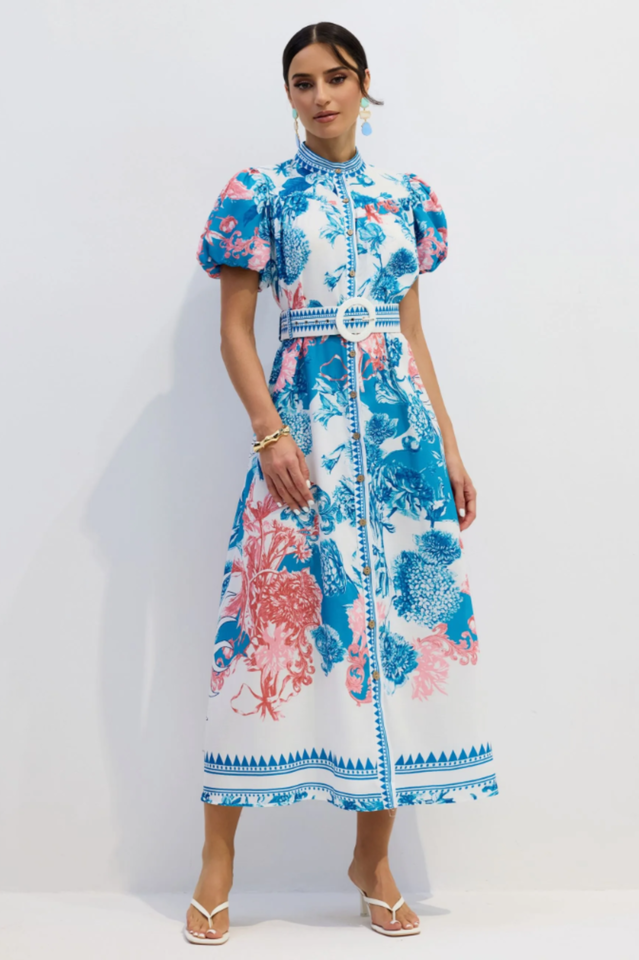 Karen Floral Print Midi Dress | Dress In Beauty