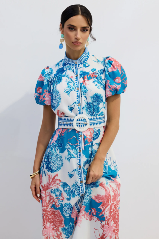 Karen Floral Print Midi Dress | Dress In Beauty