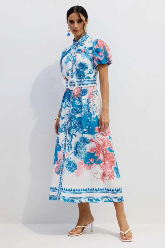 Karen Floral Print Midi Dress | Dress In Beauty