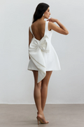 Cecila Bowknot Pearl Backless Mini Dress | Dress In Beauty
