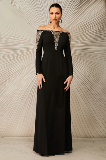 Laila Rhinestone Embellished Maxi Dress | Dress In Beauty