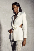 Ossie Pearl Embellished Cutout Blazer Set | Dress In Beauty