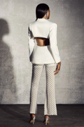 Ossie Pearl Embellished Cutout Blazer Set | Dress In Beauty