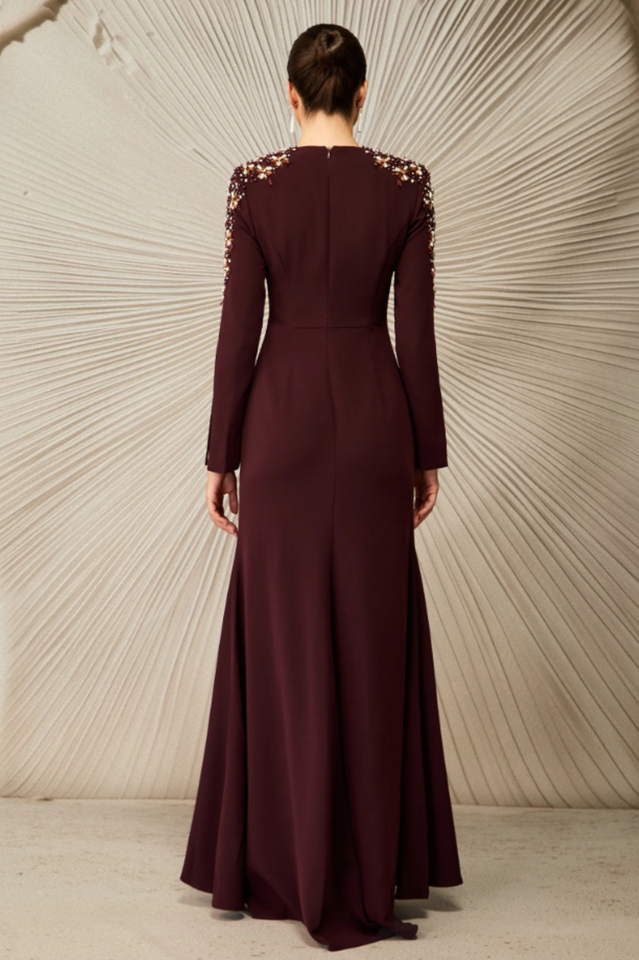 Abigail Embellished V-Neck Maxi Dress | Dress In Beauty