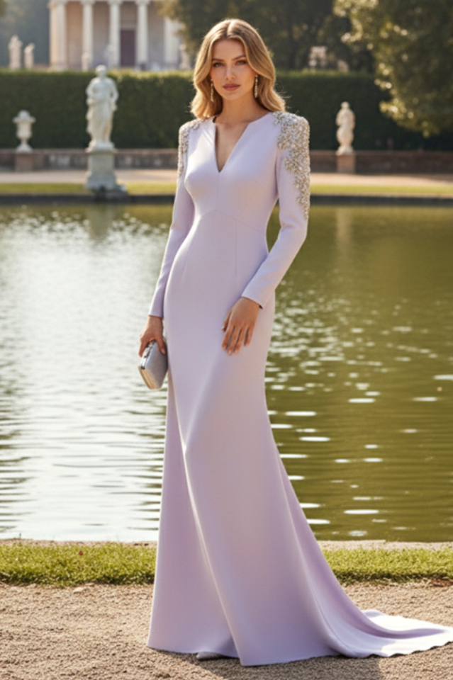 Abigail Embellished V-Neck Maxi Dress | Dress In Beauty