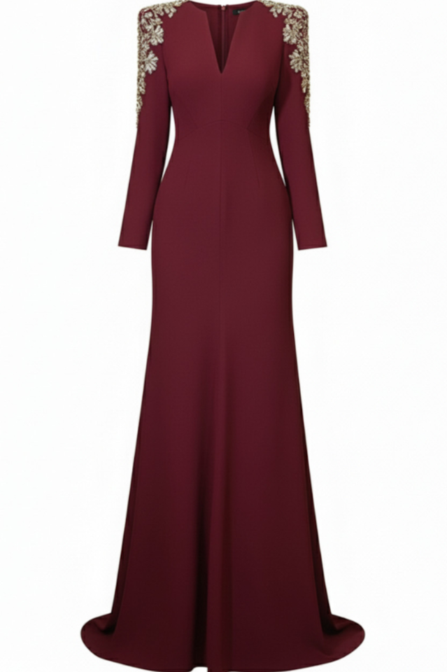 Abigail Embellished V-Neck Maxi Dress | Dress In Beauty