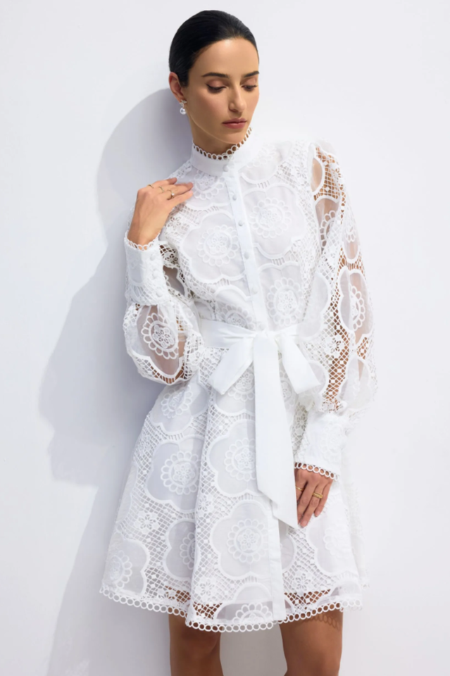 Helena Floral Lace Mini Dress | Dress In Beauty