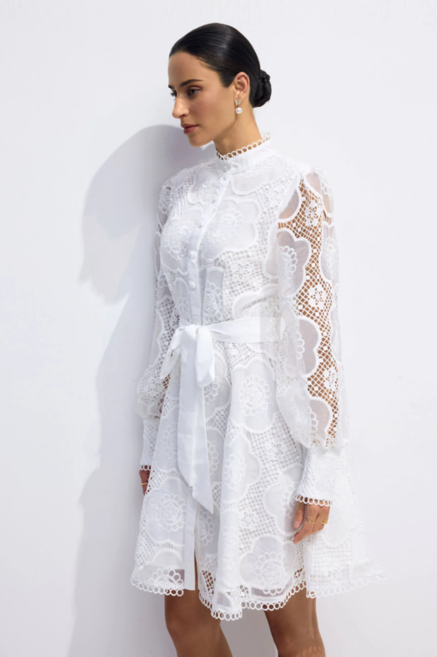 Helena Floral Lace Mini Dress | Dress In Beauty