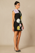 Sibyl Floral Applique Sleeveless Mini Dress | Dress In Beauty