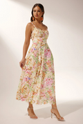 Diana Floral Embroidered Lace Midi Dress | Dress In Beauty