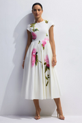 Lindsay Rose Printed Midi Dress | Dress In Beauty