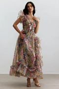 Sarah Ruffle Chiffon Maxi Dress | Dress In Beauty