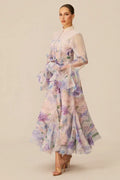 Floral print maxi dress - View 10 | WEUXS