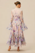 Floral print maxi dress - View 11 | WEUXS