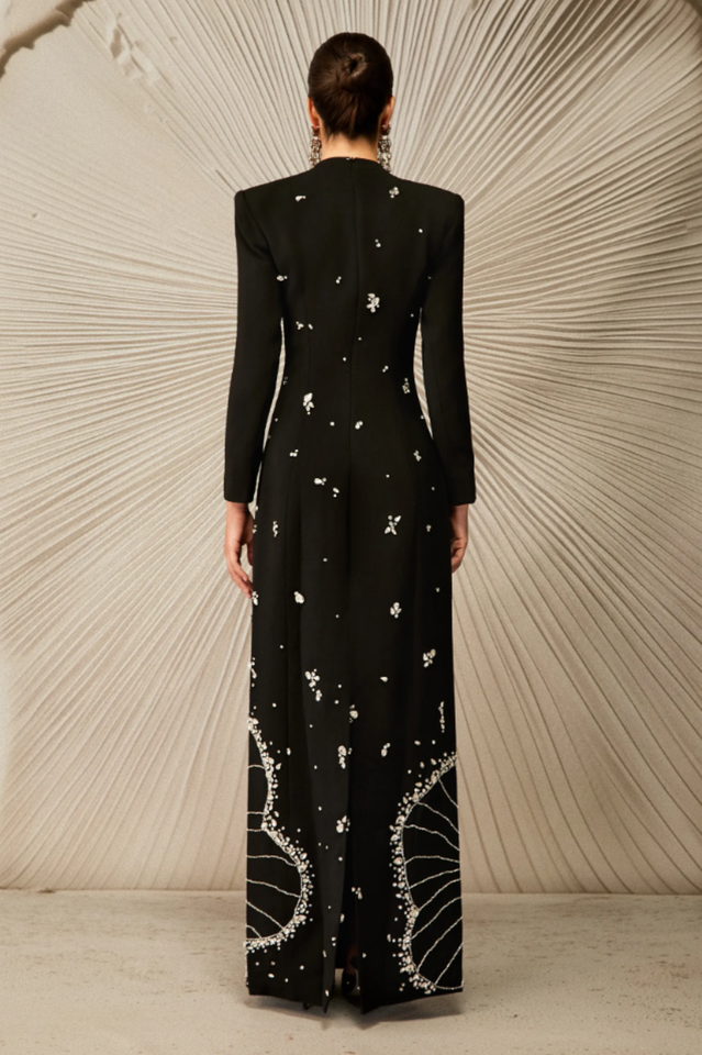 Virginia Diamond Embellished Maxi Dress | Dress In Beauty