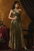 Lillian One Shoulder Pleated Maxi Dress | Dress In Beauty