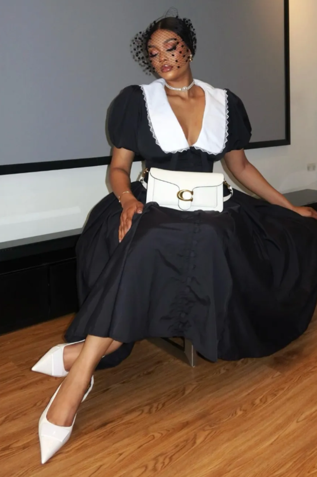 Athena Puff Sleeve Midi Dress | Dress In Beauty