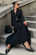 Florence Belted Blazer Pleated Skirt Set | Dress In Beauty