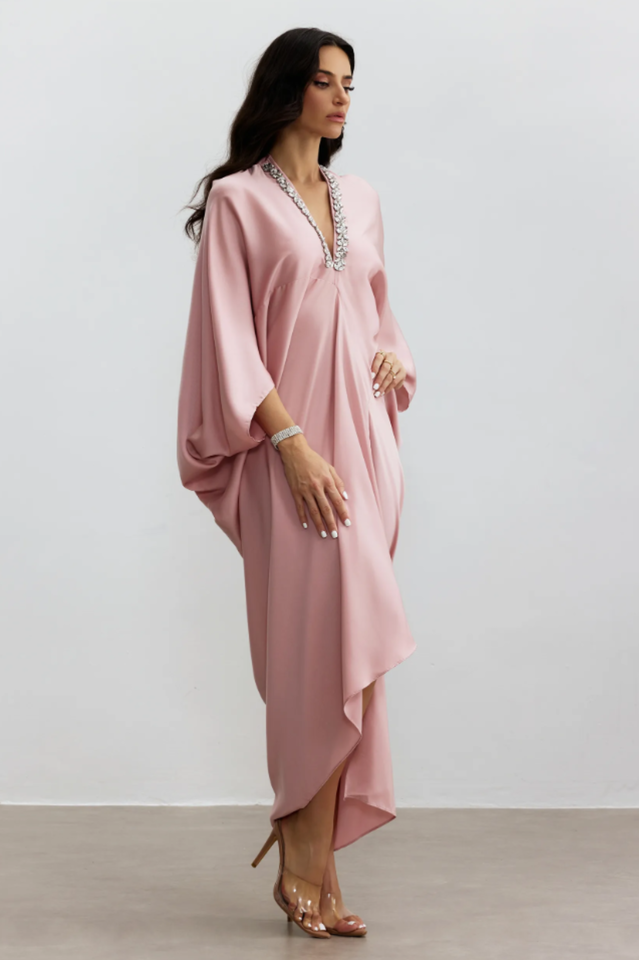 Tasha Embellished V Neck Maxi Kaftan | Dress In Beauty