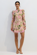 Lara Floral Applique Mini Dress | Dress In Beauty
