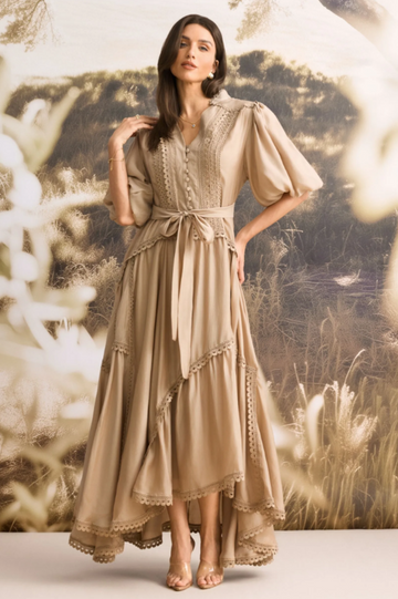 Penelope Lace Trim Maxi Dress | Dress In Beauty