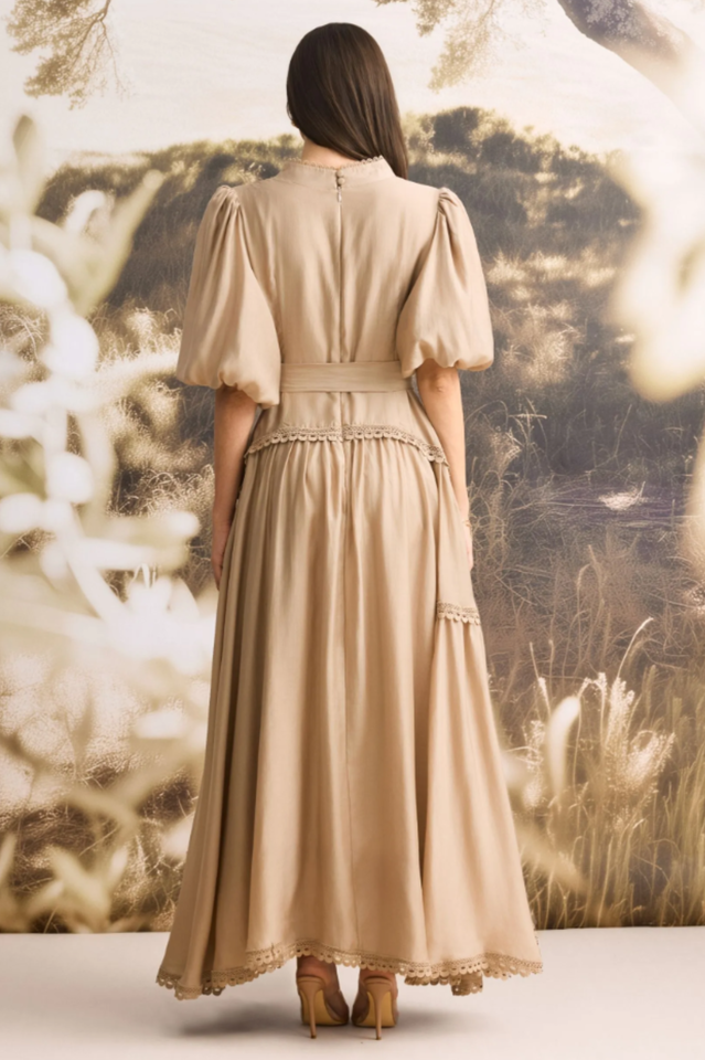 Penelope Lace Trim Maxi Dress | Dress In Beauty