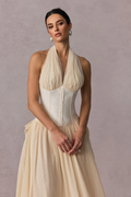 Vivien Halterneck Tulle Overlay Maxi Dress | Dress In Beauty