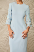 Julia Crew Neck Embroidered Maxi Dress | Dress In Beauty