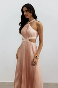 Eliza Pleated Cutout Maxi Dress | Dress In Beauty