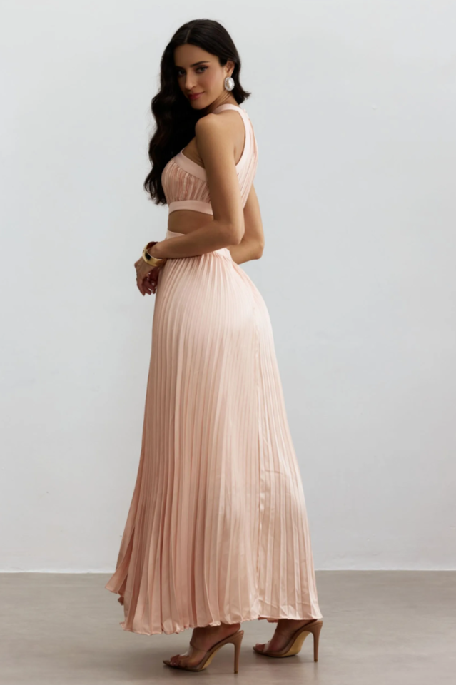 Eliza Pleated Cutout Maxi Dress | Dress In Beauty