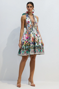 Alice Floral Print Halter Neck Mini Dress | Dress In Beauty